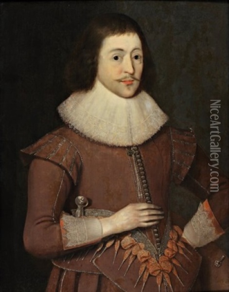 Portrait D'homme En Buste Oil Painting - Jonson van Ceulen