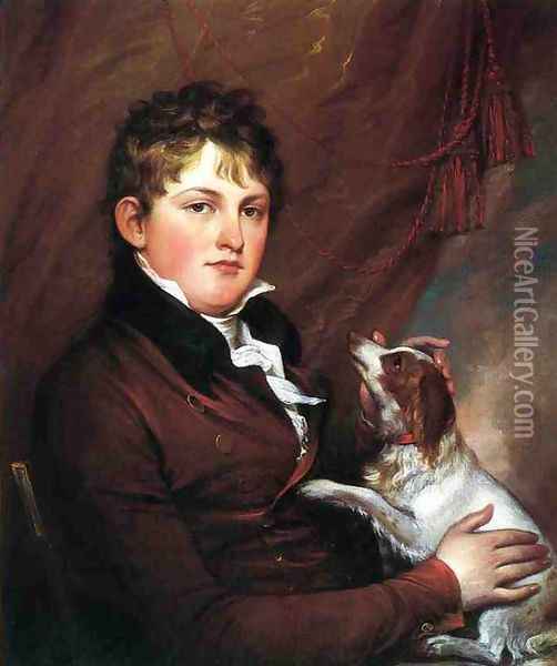 Portrait of John M. Trumbull, the Artist's Nephew Oil Painting - John Trumbull
