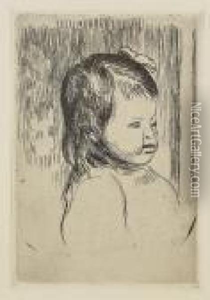 Buste D'enfant, Tourne A Droite Oil Painting - Pierre Auguste Renoir