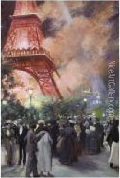 L'exposition Universelle De 1889 Oil Painting - Pierre Georges Jeanniot