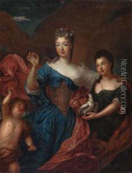 Madame Francoise-marie De Bourbon Oil Painting - Pierre Gobert