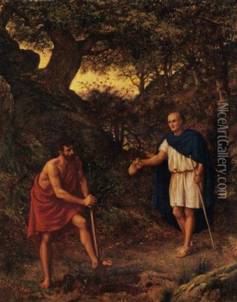 Timon And Flavius Oil Painting - Henry Wallis