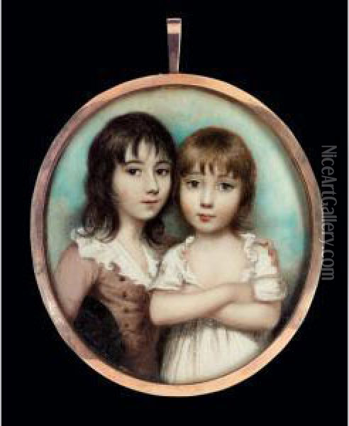 A Double Portrait Of Spencer Joshua Alwyne Oil Painting - Andrew Plimer
