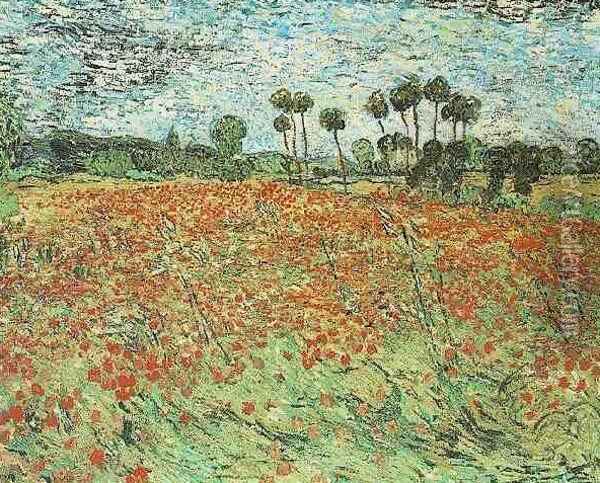 Champs aux coquelicots 1890 Oil Painting - Vincent Van Gogh