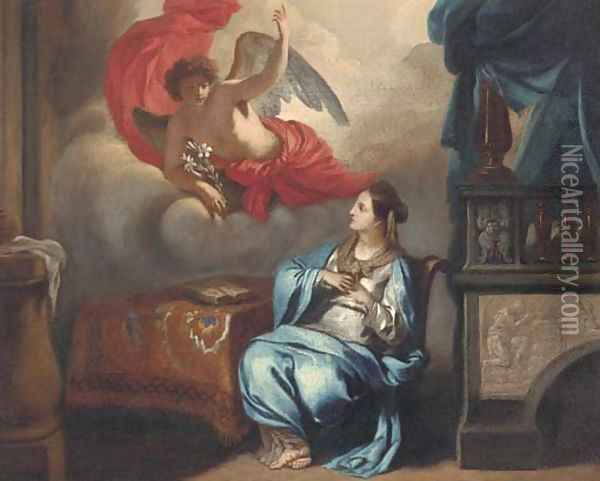 The Annunciation Oil Painting - Gerard de Lairesse