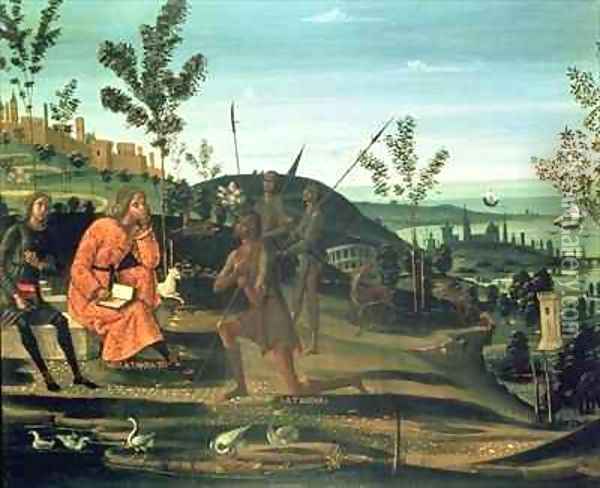 Scipio and his Accusers Oil Painting - Bernardino Fungai
