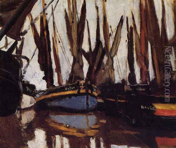 Fishing Boats (study) Oil Painting - Claude Oscar Monet