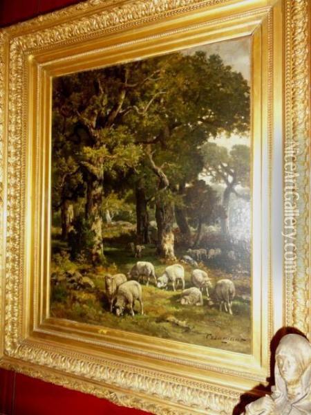 Scene Pastorale Oil Painting - Charles Ferdinand Ceramano