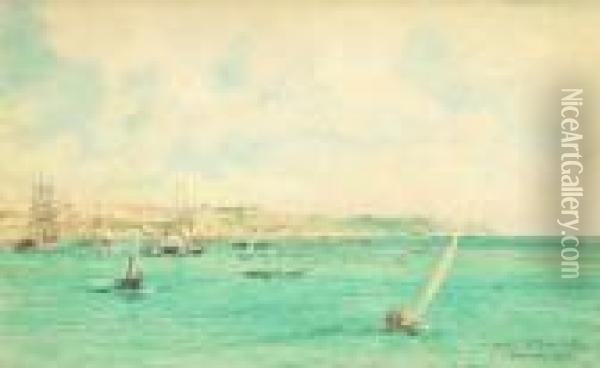 Bahia De Todos Santos, Salvador, Bahia Oil Painting - William Lionel Wyllie
