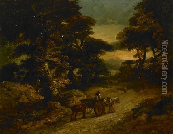 When The Day Is Done Oil Painting - Thomas Gainsborough