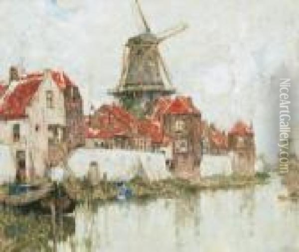Zicht In Zeeland Oil Painting - Hendrick, Henri Cassiers