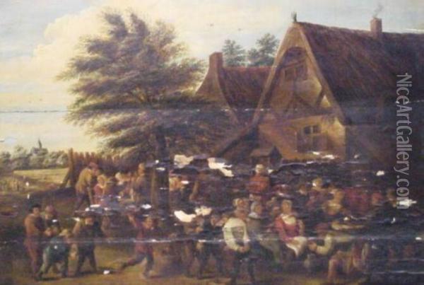 Village Festival Oil Painting - David The Younger Teniers