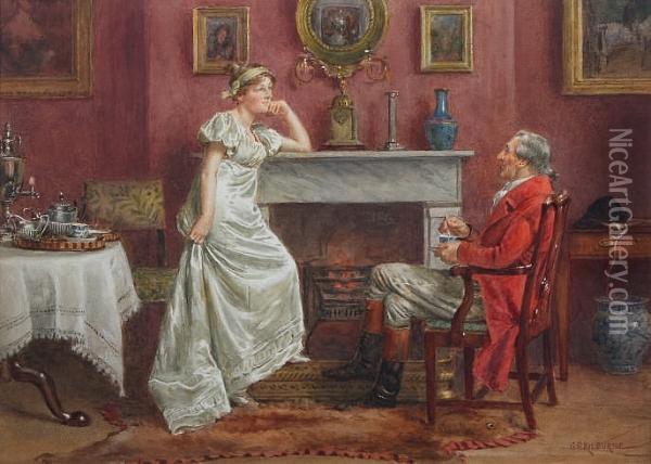 Home From Hunting Oil Painting - George Goodwin Kilburne