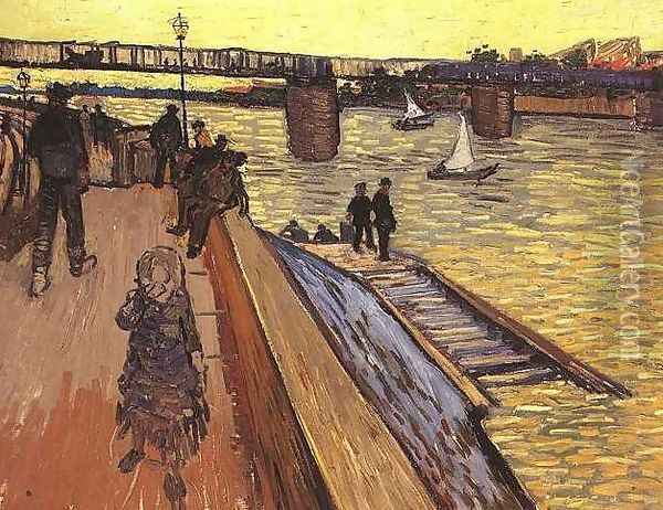 The Bridge At Trinquetaille Oil Painting - Vincent Van Gogh