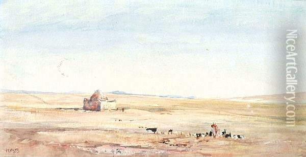 View In North Africa Oil Painting - Hercules Brabazon Brabazon