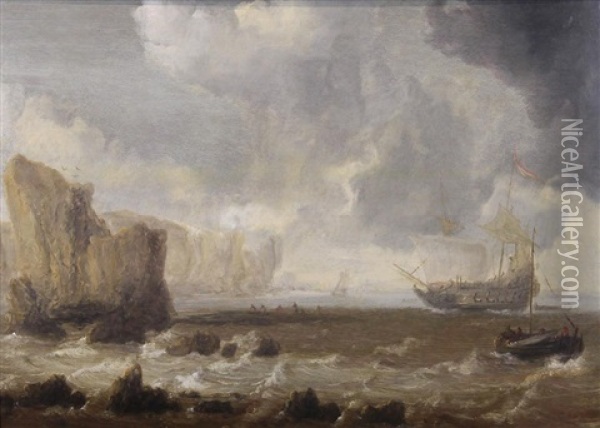Shipwreck Oil Painting - Bonaventura Peeters the Elder