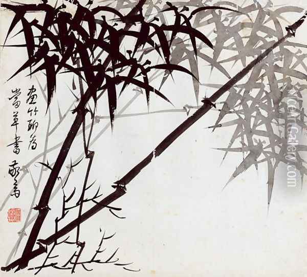 Leaf J, from Tian Jingzhai mozhu ce, from Rugao, Jiangsu province Oil Painting - Rang Tian
