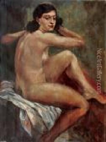 Wiosenka (akt Kobiecy), Ok. 1929 Oil Painting - Roman Kramsztyk