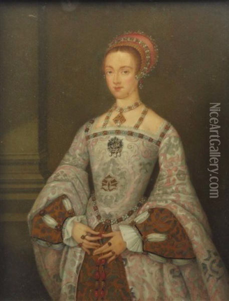 Lady Jane Grey Oil Painting - George Perfect Harding