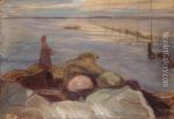 Bord De Mer
Signe Oil Painting - Edvard Munch