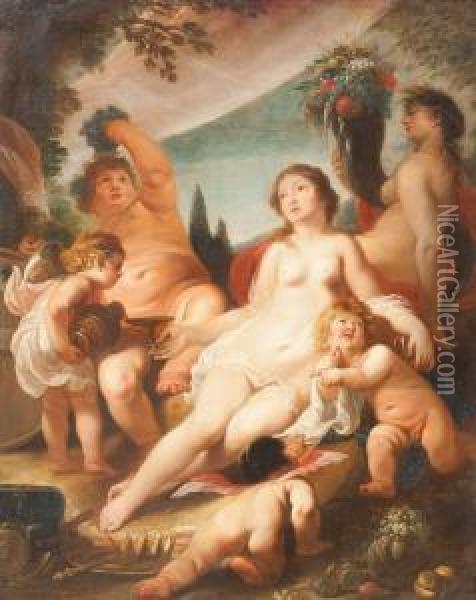 Bacchanal Oil Painting - Cornelis I Schut