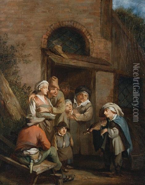 The Fiddler Oil Painting - Adriaen Jansz. Van Ostade