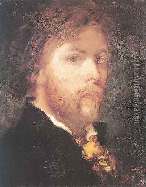 Self-Portrait 1850 Oil Painting - Gustave Moreau