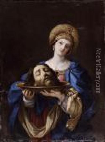 Salome Con La Testa Del Battista Oil Painting - Guido Reni