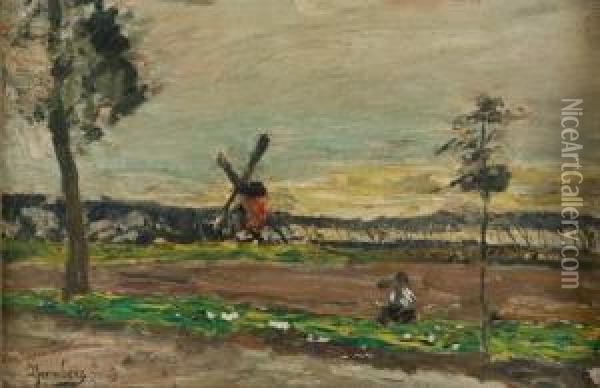 Konvolut Aus Zwei Gemalden: Oil Painting - August Jernberg