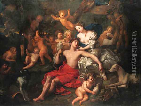 Diana and Endymion Oil Painting - Benedetto Gennari
