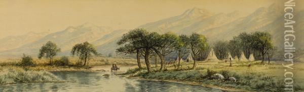 Landscape Oil Painting - William de la Montagne Cary