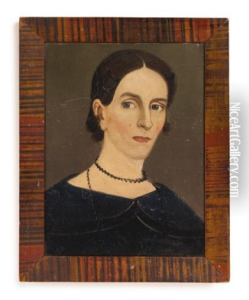 Portrait Of A Lady Oil Painting - Sturtevant J. Hamblen