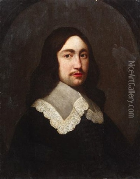 Portrat Des Prinzen Karl Ludwig (oder Des Eduard), Sohne Des Friedrich V. Von Bohmen Oil Painting - Gerrit Van Honthorst