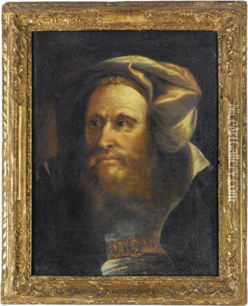 Testa Di Vecchio Oil Painting - Lorenzo Baldissera Tiepolo