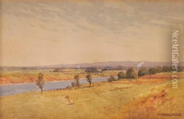 Nepean River Oil Painting - William Lister-Lister