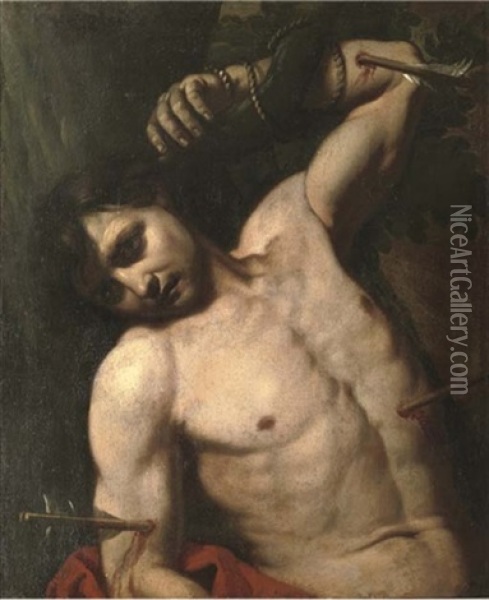 Saint Sebastian Oil Painting - Luca Ferrari