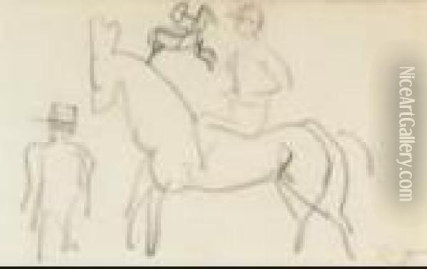 Jockey Au Paddock Oil Painting - Raoul Dufy