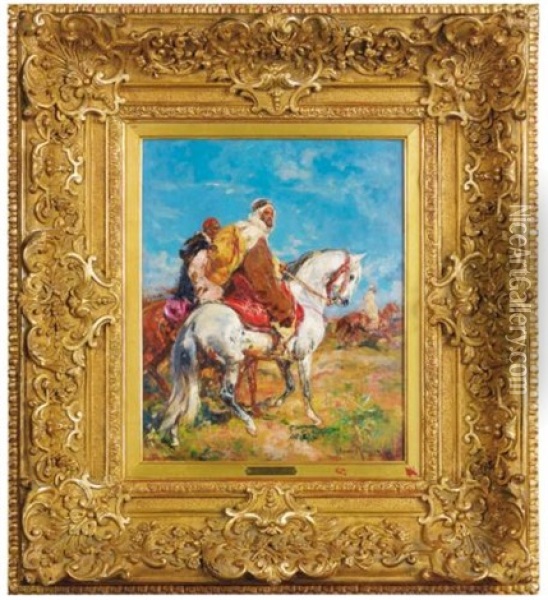 Trois Cavaliers Oil Painting - Henri Emilien Rousseau