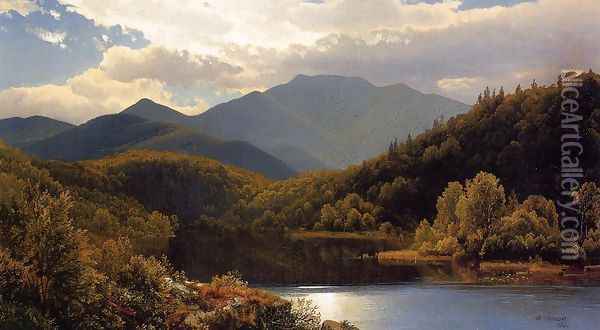 View in the White Mountains Oil Painting - William Trost Richards