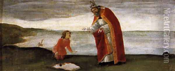 Vision of St Augustine Oil Painting - Sandro Botticelli