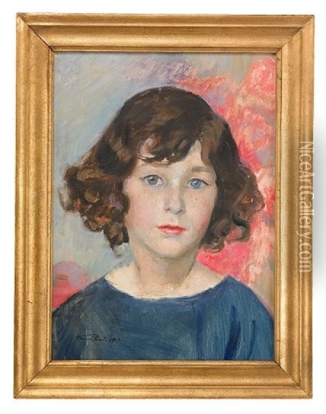 Portratt Av Ung Kvinna Oil Painting - Hanna (Hirsch) Pauli