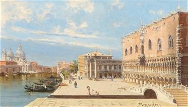 Venedig - Il Palazzo Ducale Oil Painting - Antonietta Brandeis