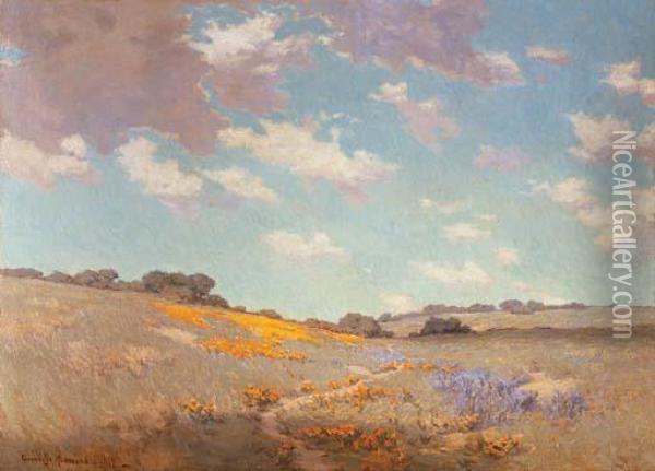 California Hills Oil Painting - Granville Redmond