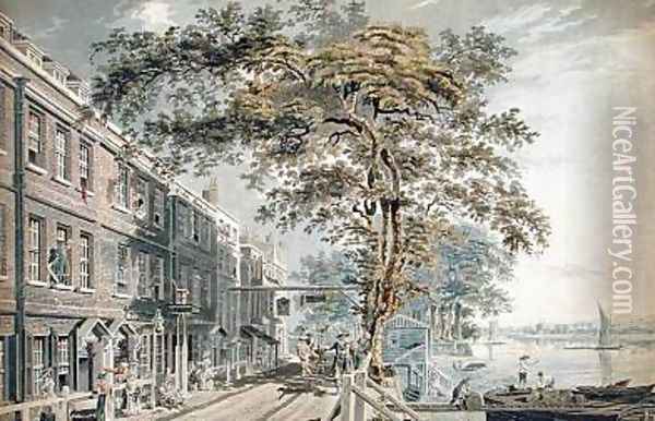 Cheyne Walk Chelsea 1776 Oil Painting - James Miller