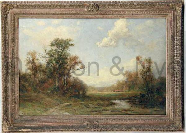 Landscape Etcherand Oil Painting - Edward Loyal Field
