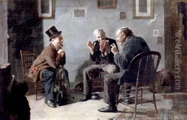 The Directors Meeting Oil Painting - Louis Charles Moeller