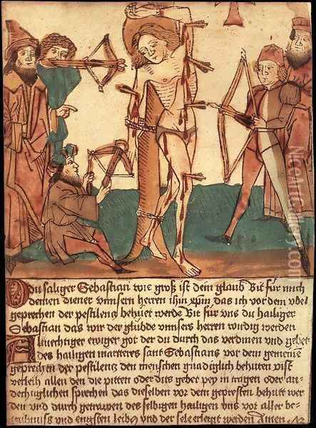 The Martyrdom of St Sebastian Oil Painting - Hans Paur