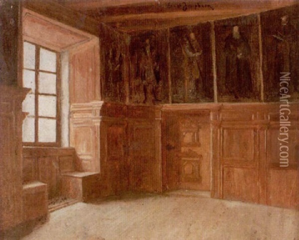Interior Fran Rikssalen, Gripsholm Oil Painting - Ernst Josephson