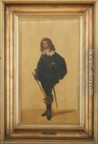 Portrait Of Waldemar, The Son Of Chr Oil Painting - Heinrich Hansen
