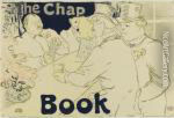 Irish American Bar, Rue Royale, The Chap Book (d. 362; A. 189; W. P18; Adr. 139) Oil Painting - Henri De Toulouse-Lautrec